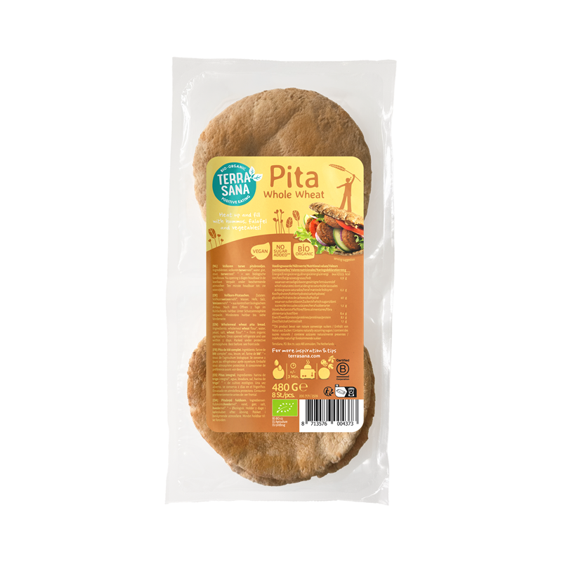 Pain pita blé complet 480g