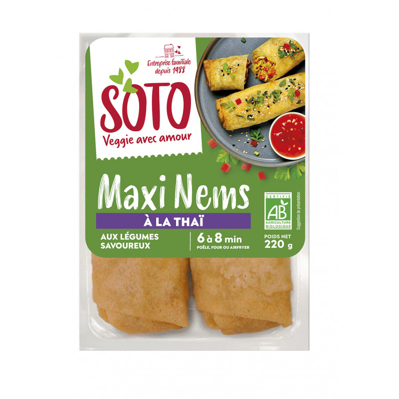 Maxi nem à la Thaï aux légumes végan, 2x110g
