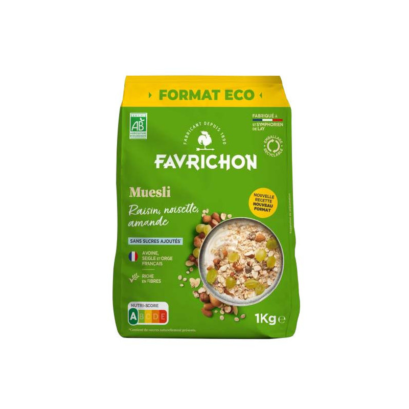 Muesli raisin noisette amande 1kg