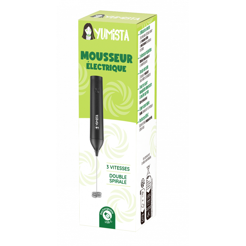 Fouet mousseur électrique Yumista rechargeable USB