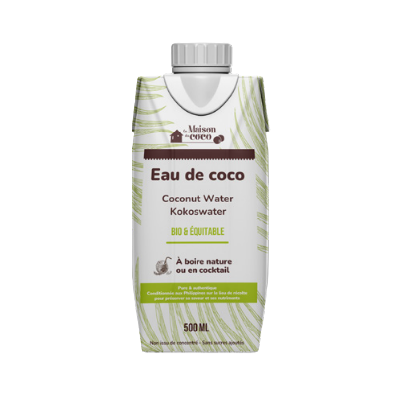 Eau de coco Commerce Equitable tétra pack 500ml