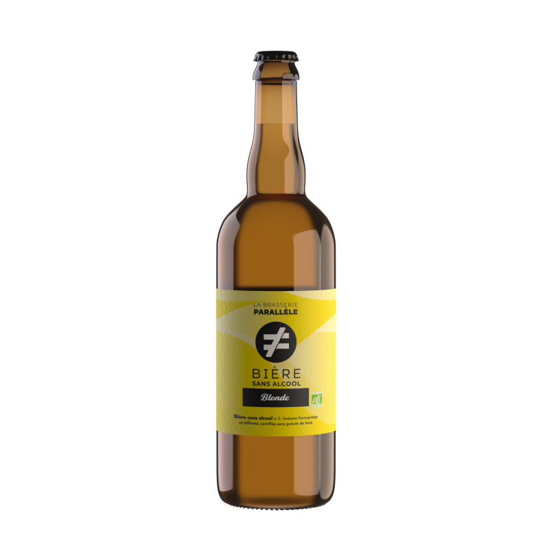 Bière blonde sans alcool Brasserie Parallèle 75cl