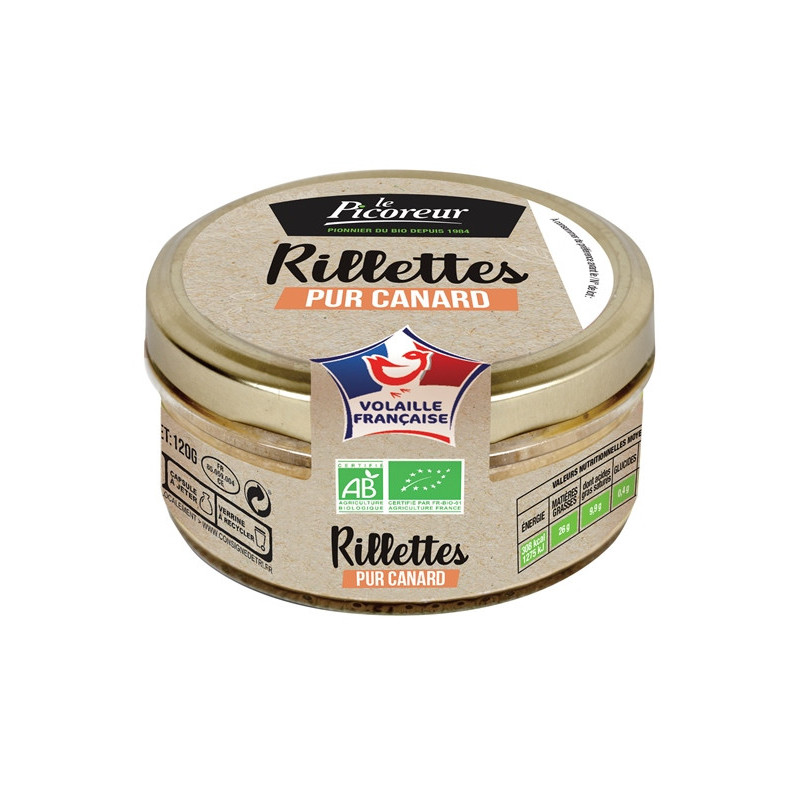 Rillettes pur canard" en verrine 120g"