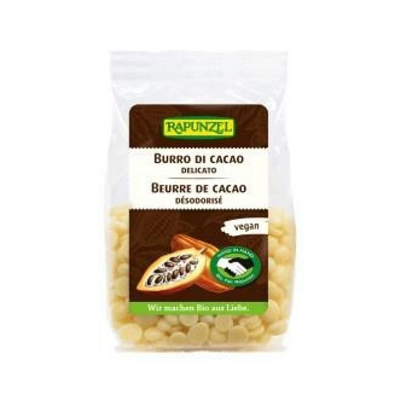 Beurre de cacao désodorisé en pastille, végan 100g