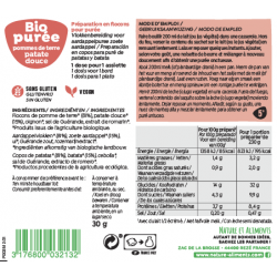 Purée de pommes de terre et patate douce 30g
