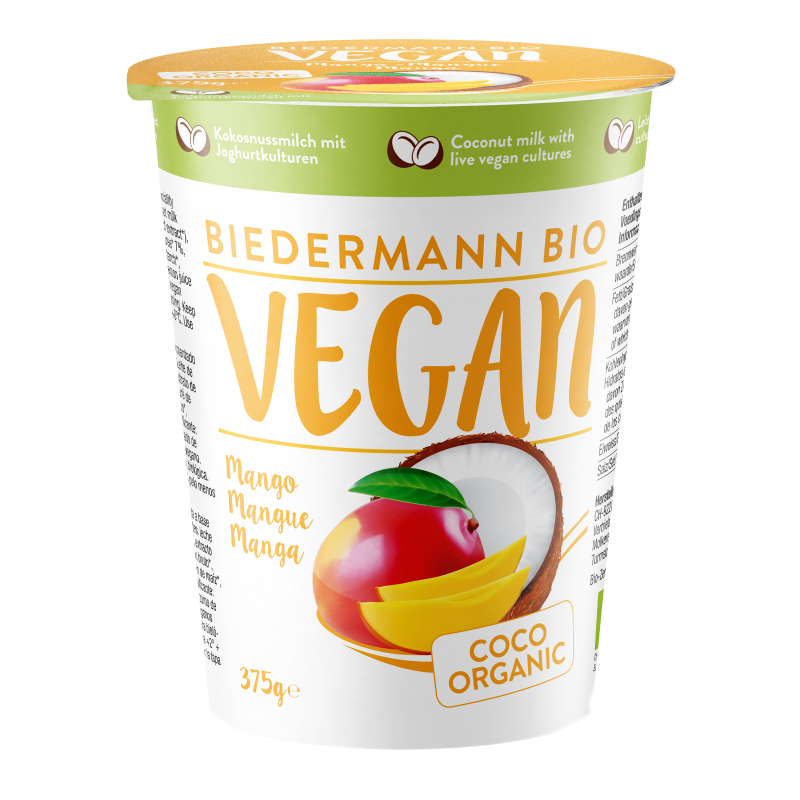 Dessert brassé coco mangue, végan 375g