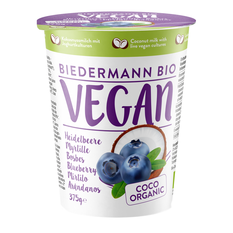 Dessert brassé coco myrtille, végan 375g