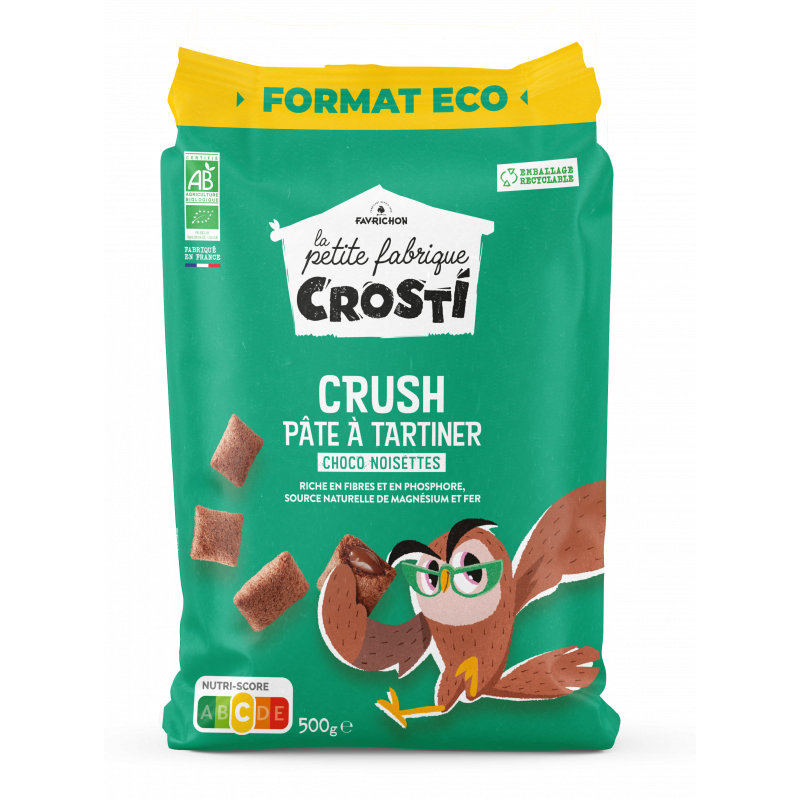 Crosti crush pâte à tartiner choco noisette 500g