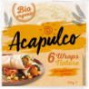 Wraps de blé nature (6x25g), 370g