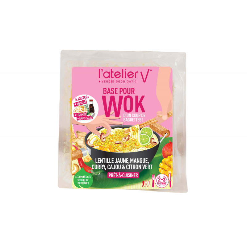 Préparation à base de lentille jaune, pois chiche, mangue, curry, piment 200g