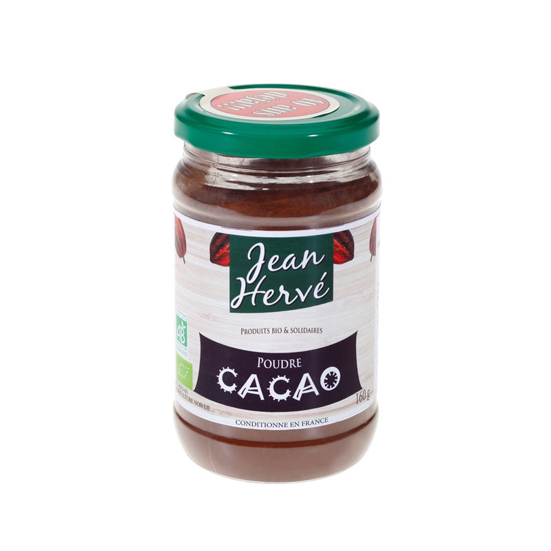 Poudre de cacao 160g, cacao origine St Domingue issu du Commerce Equitable