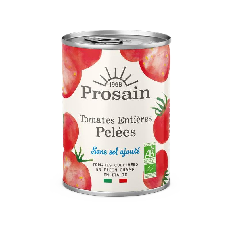 Tomates pelées entières sans sel ajouté 400g