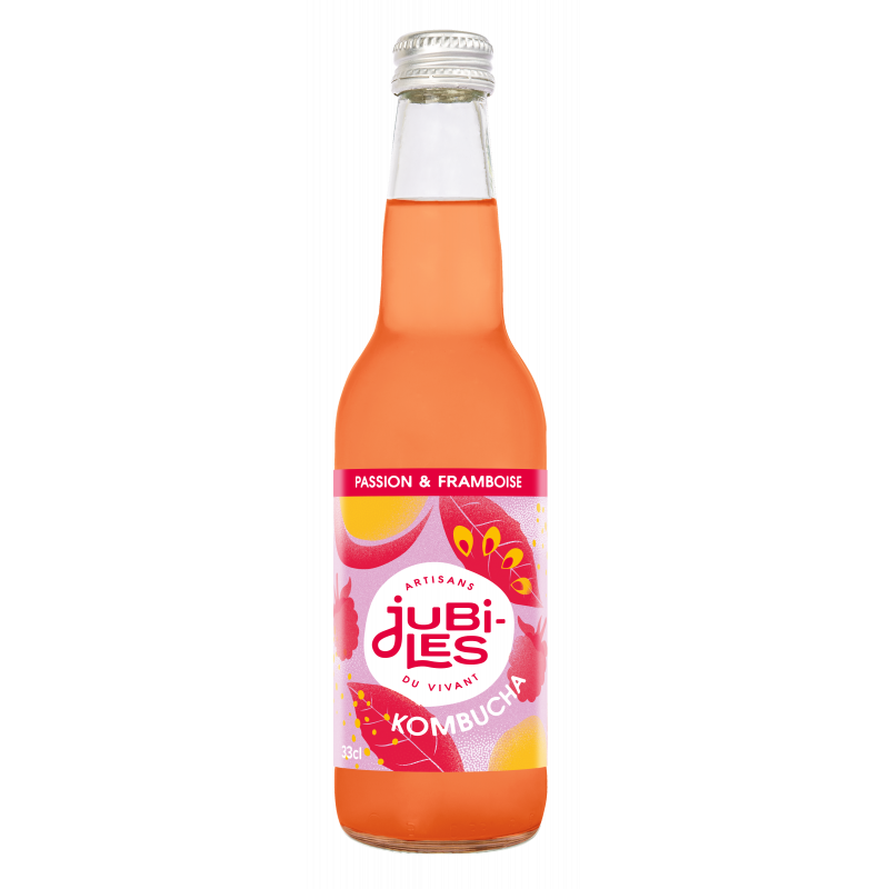 Kombucha passion framboise 33cl