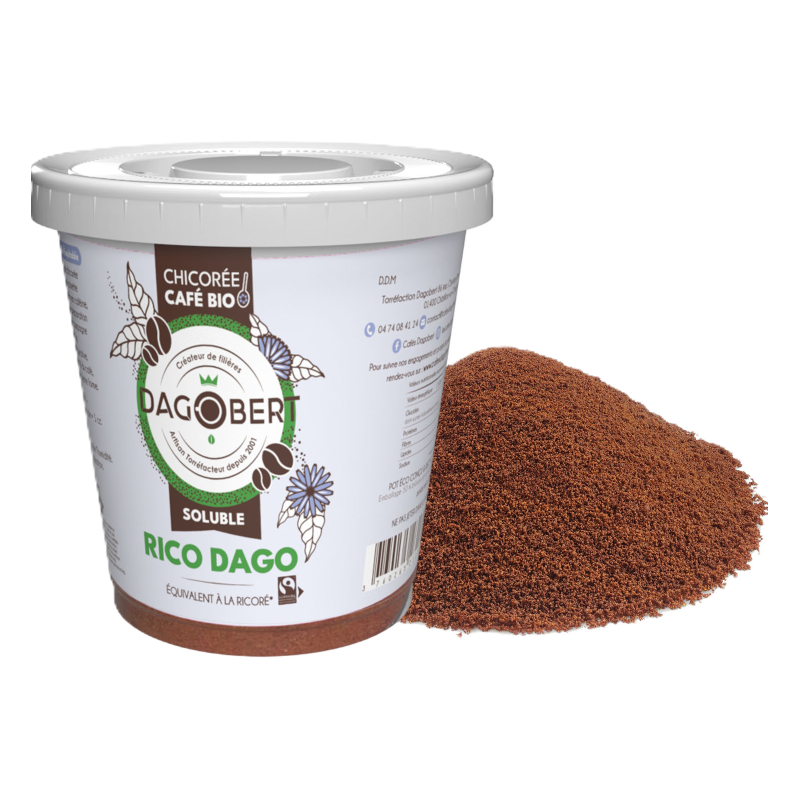 Ricodago café 100% arabica et chicorée soluble 200g