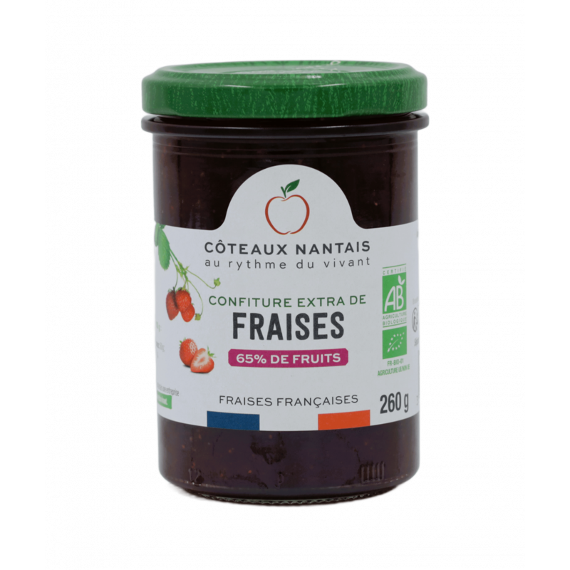 Confiture fraises extra 260g