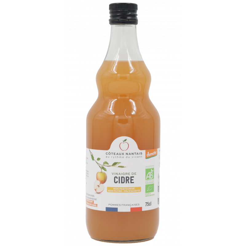 Vinaigre de cidre non filtré Demeter 75cl