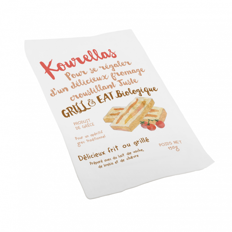 Fromage à griller type halloumi à base de lait de vache, brebis et chèvre 150g