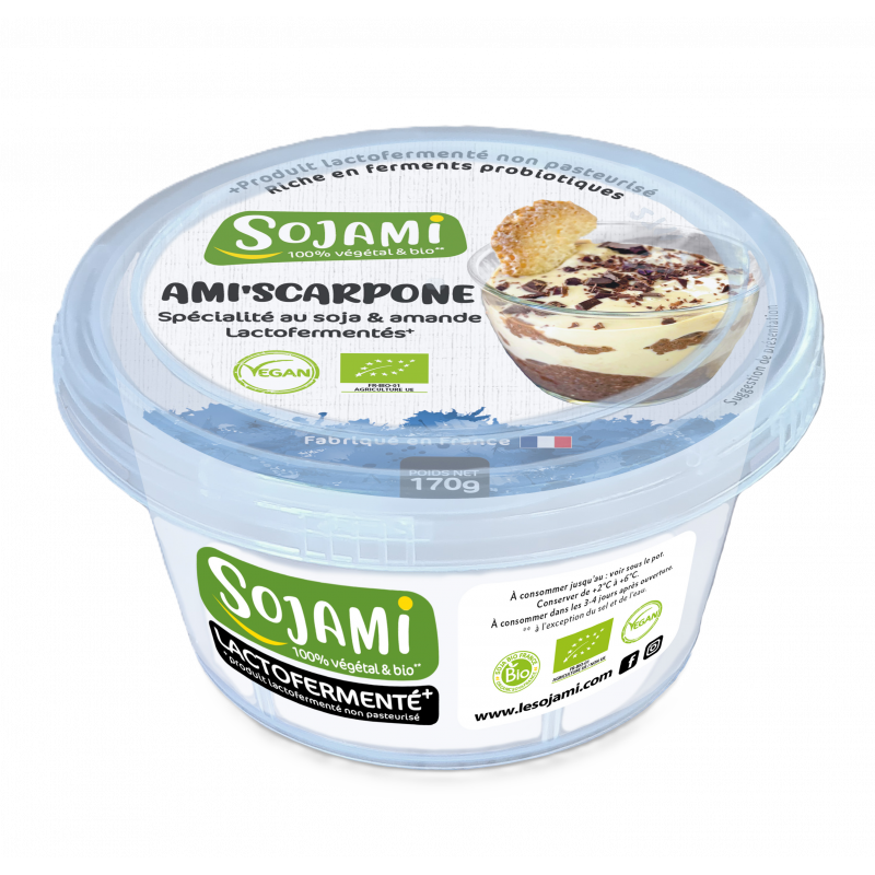 Ami'scarpone, spécialité au soja et amande lactofermentées 170g