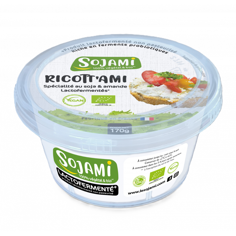 Ricott'ami, spécialité au soja et amande lactofermentées 170g