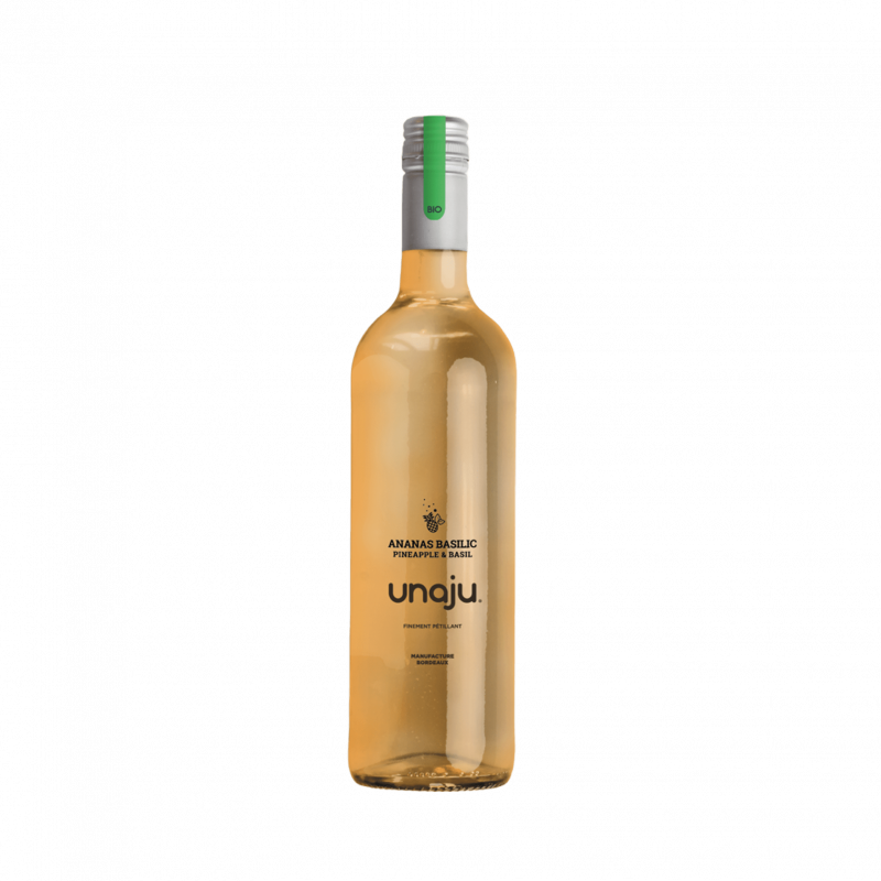 Boisson gazéifiée à base d'ananas et basilic 75cl