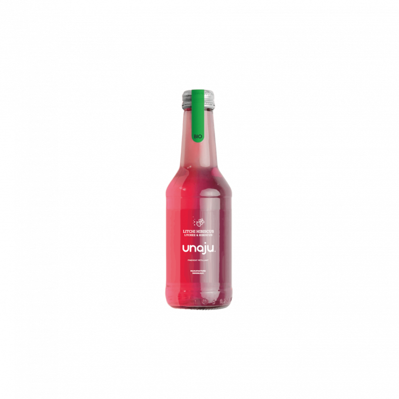 Boisson gazéifiée litchi hibiscus 25cl
