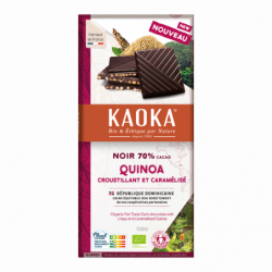 Chocolat noir 70% quinoa 100g