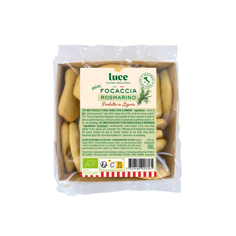 Mini foccacia romarin 100g