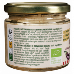 Sauce aubergine parmesan basilic 180g