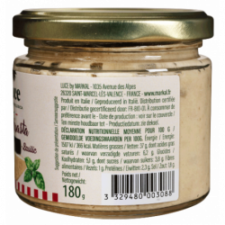 Sauce aubergine parmesan basilic 180g