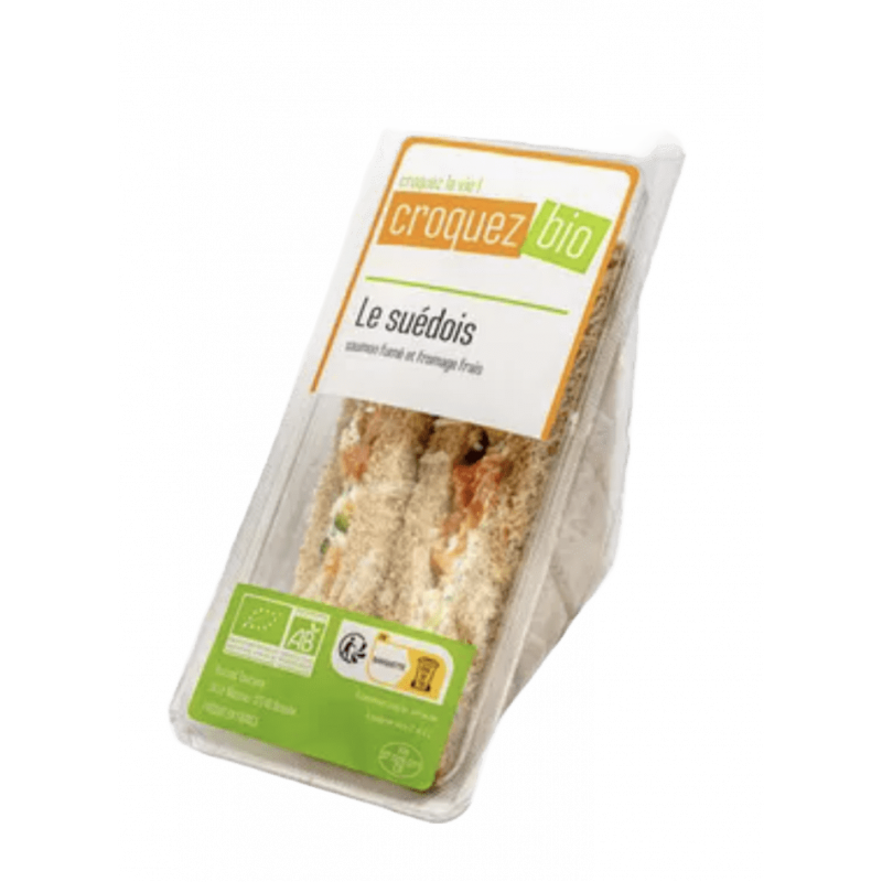 Sandwich le suédois, saumon fumé & fromage frais, 130g