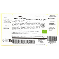 Noisettes enrobées de chocolat lait 2kg