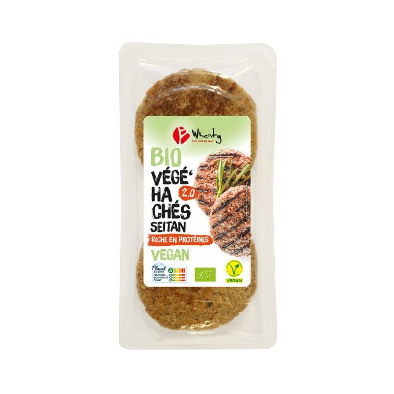 Végé'Hachés x2 2.0, à base de Seitan, végan, 180g