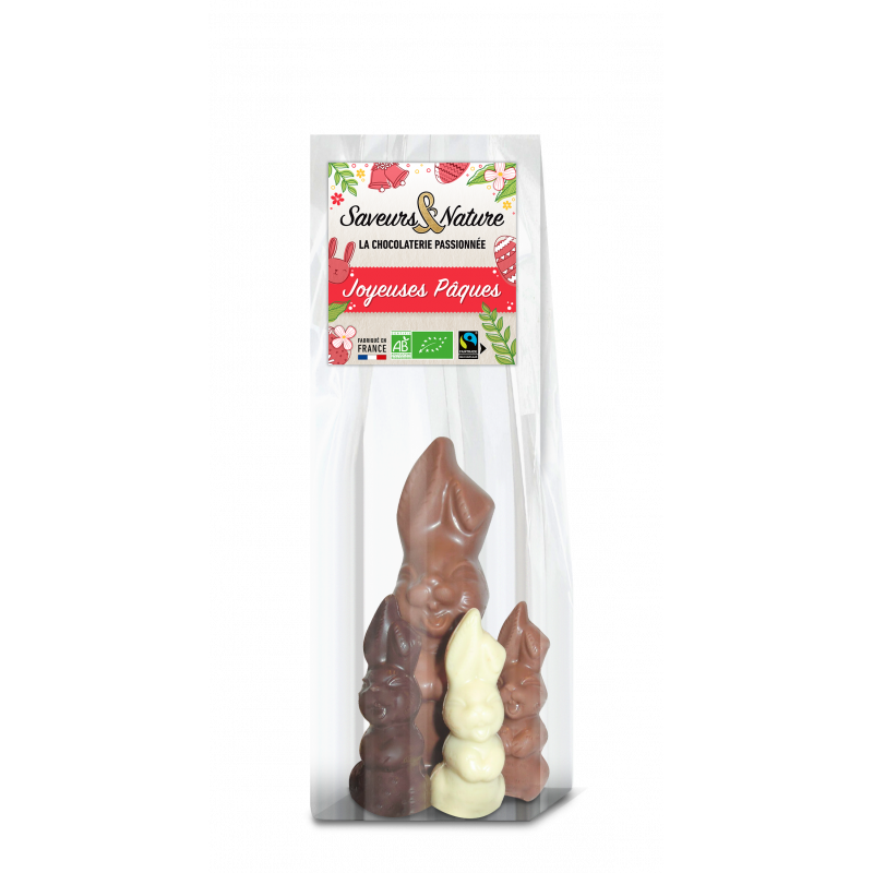 Maman Lapin et ses 3 petits aux 3 chocolats 70g