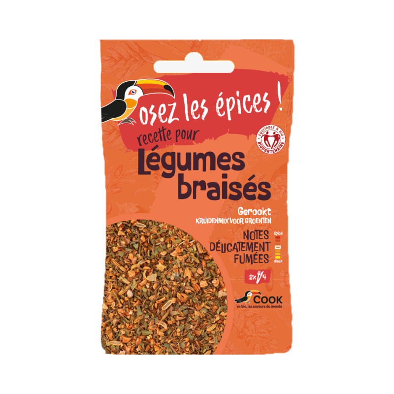Mélange légumes braisés, sachet plat 18g