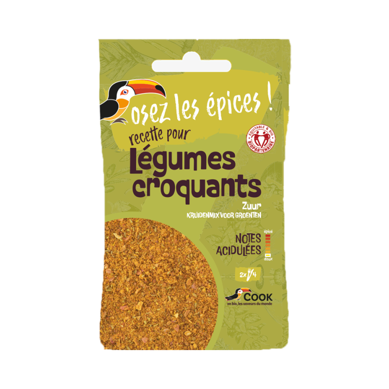 Mélange légumes croquants, sachet plat 18g