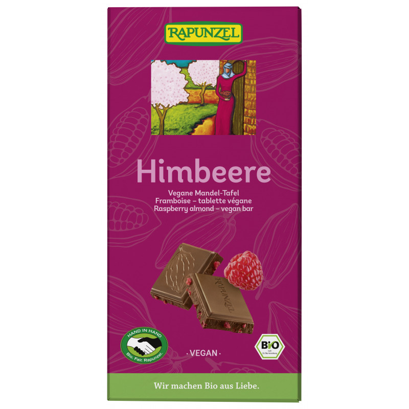 Tablette framboise végane 100g