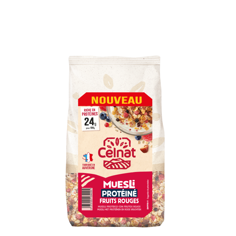Muesli protéiné fruits rouges 375g