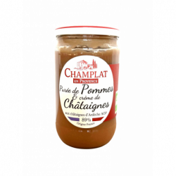 Purée de pommes et crème de...