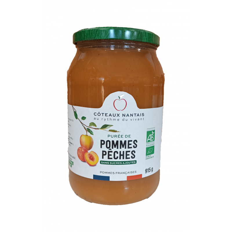 Purée pomme-pêche 915g