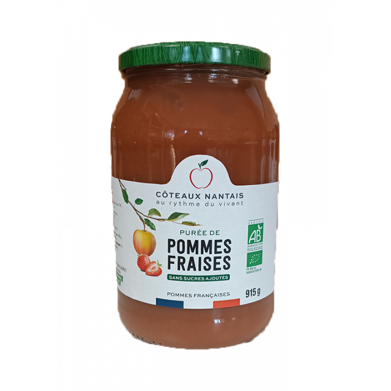 Purée pomme-fraise 915g