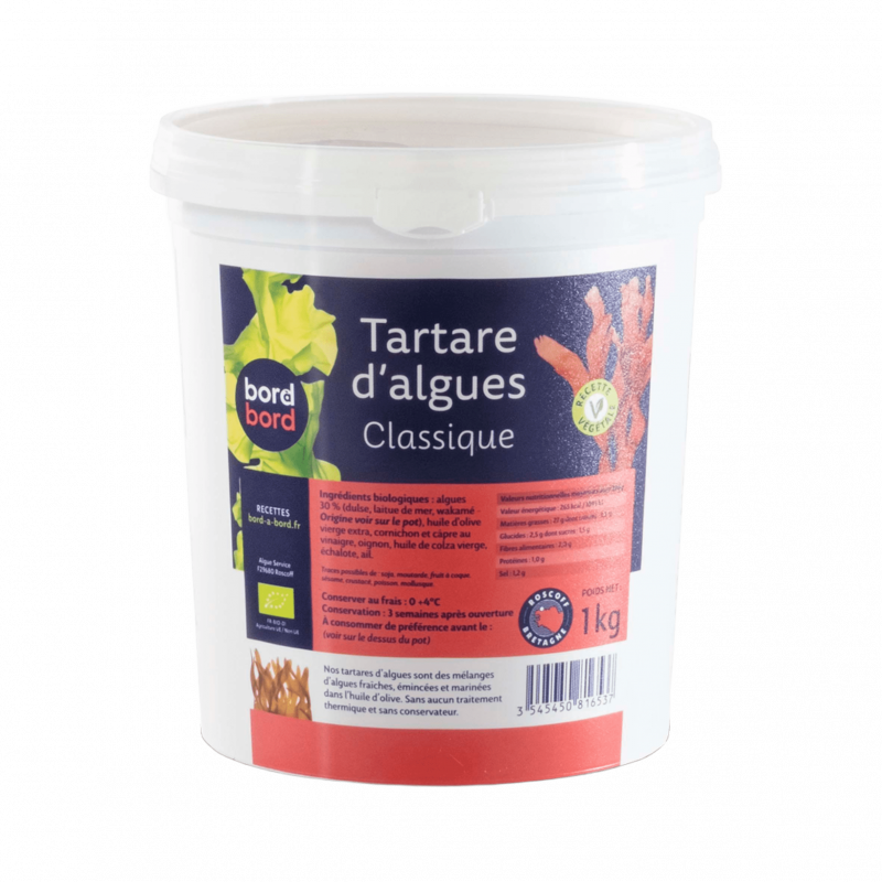 Tartare d'algues classique (dulse, laitue mer, wakamé) 1kg