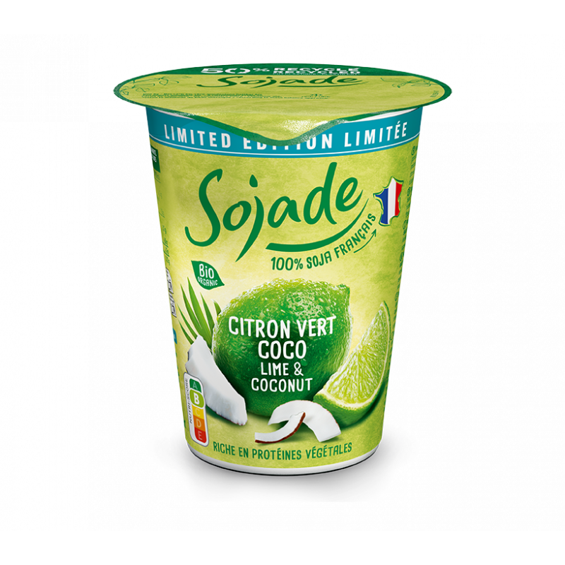 Sojade citron vert coco, édition limitée 400g