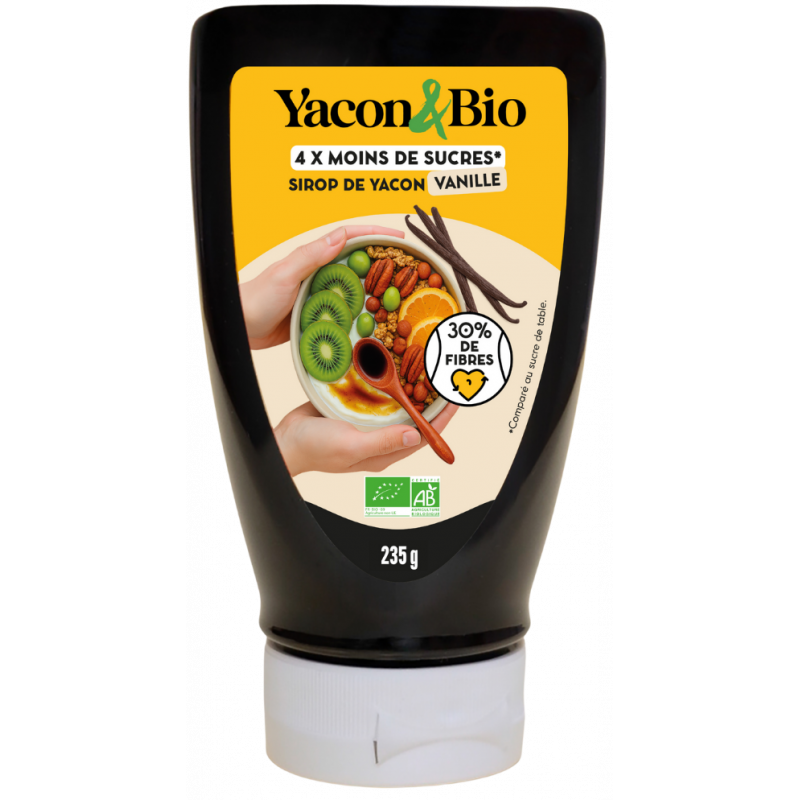 Sirop de yacon vanille en squeezer 235g