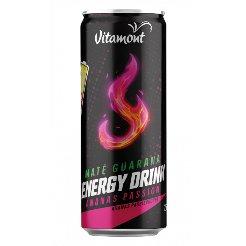 Energy drink ananas passion en canette 25cl