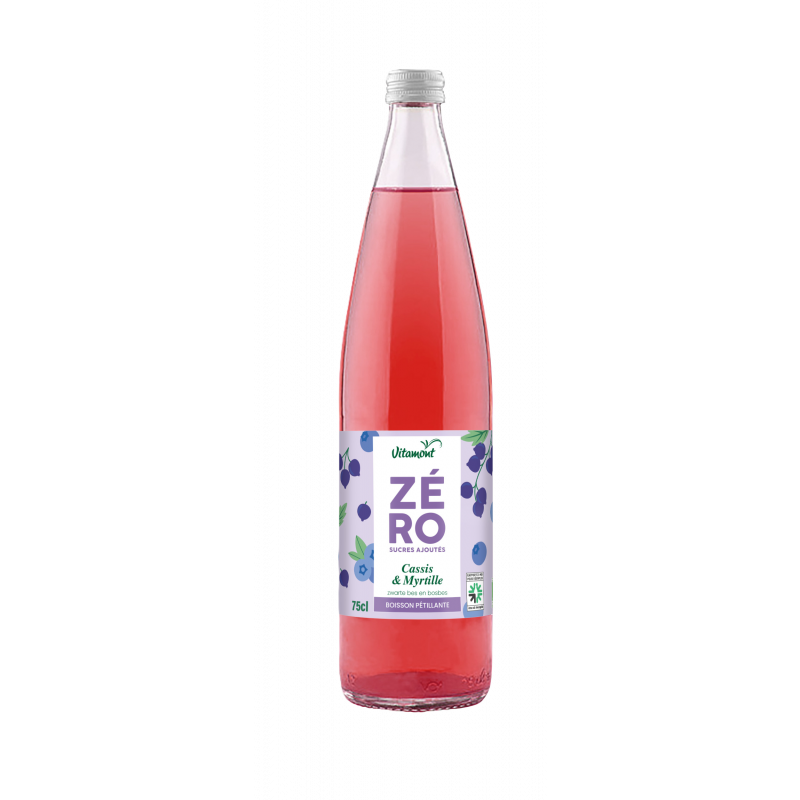 Zéro sucre cassis myrtille 75cl