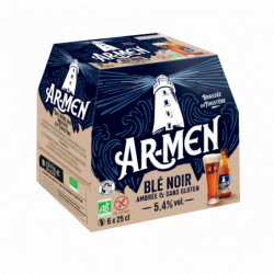 Bière au blé noir, sans gluten, Ar-Men 6x25cl