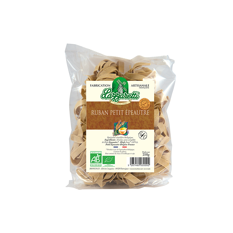 Pâte ruban aux oeufs frais et au petit épeautre de Hautre Provence IGP 250g
