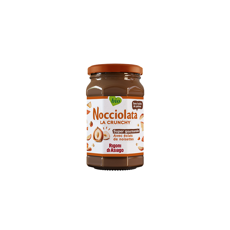 Nocciolata crunchy, pâte à tartiner aux éclats de noisettes 250g