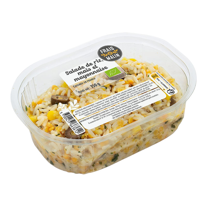 Salade de riz, maïs et mayonnaise 350g