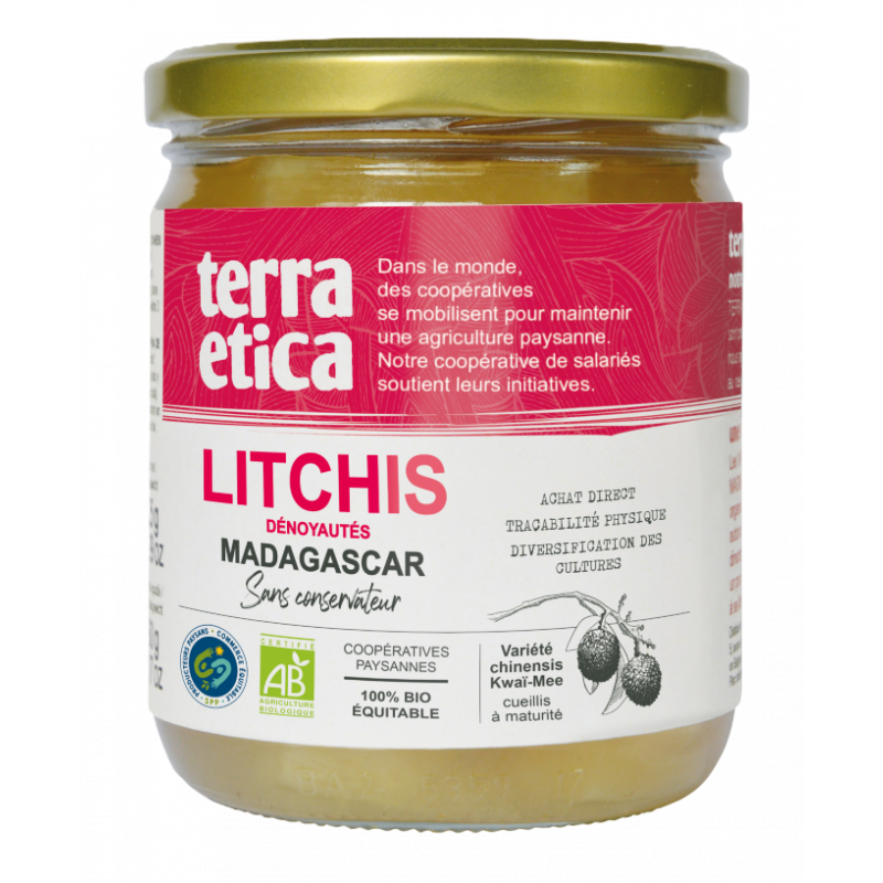 Litchi de Madagascar entier au sirop 240g, poids net égoutté